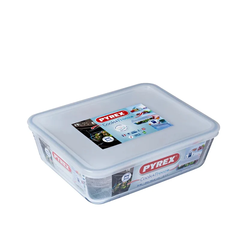 Cook & Freeze Contenitore Per Alimenti Rettangolare In Vetro Borosilicato