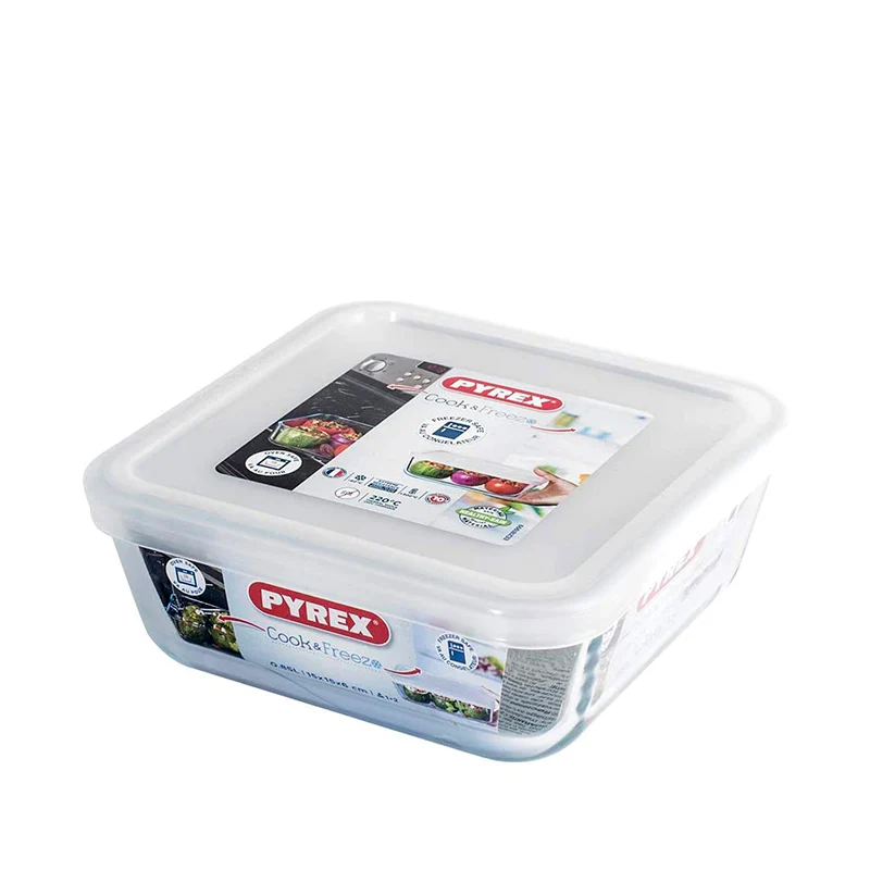 Cook & Freeze Contenitore Per Alimenti Quadrato In Vetro Borosilicato