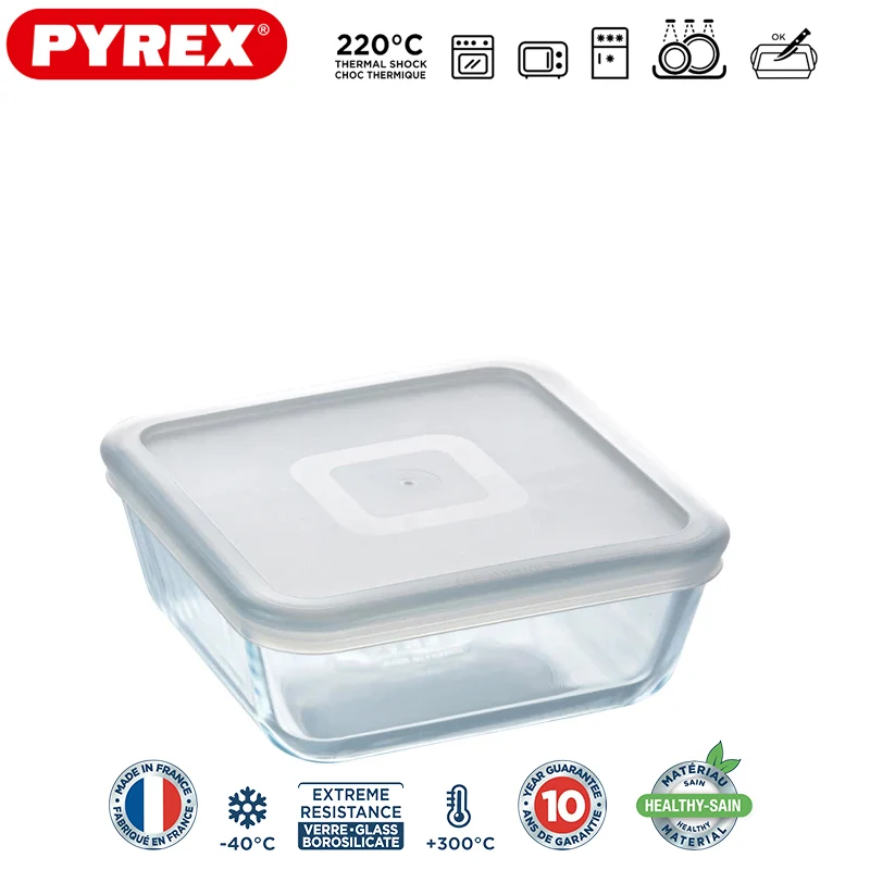 Cook & Freeze Contenitore Per Alimenti Quadrato In Vetro Borosilicato