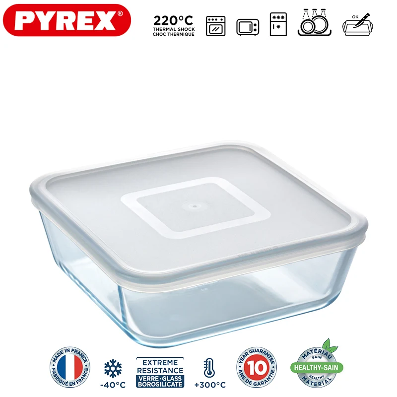 Cook & Freeze Contenitore Per Alimenti Quadrato In Vetro Borosilicato