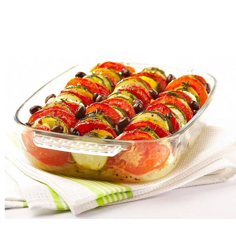 Classic Pirofila Rettangolare In Vetro Borosilicato - Set 2 Pz