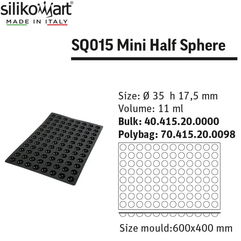 96 Forme SQ015 Stampo Semisfera In Silicone