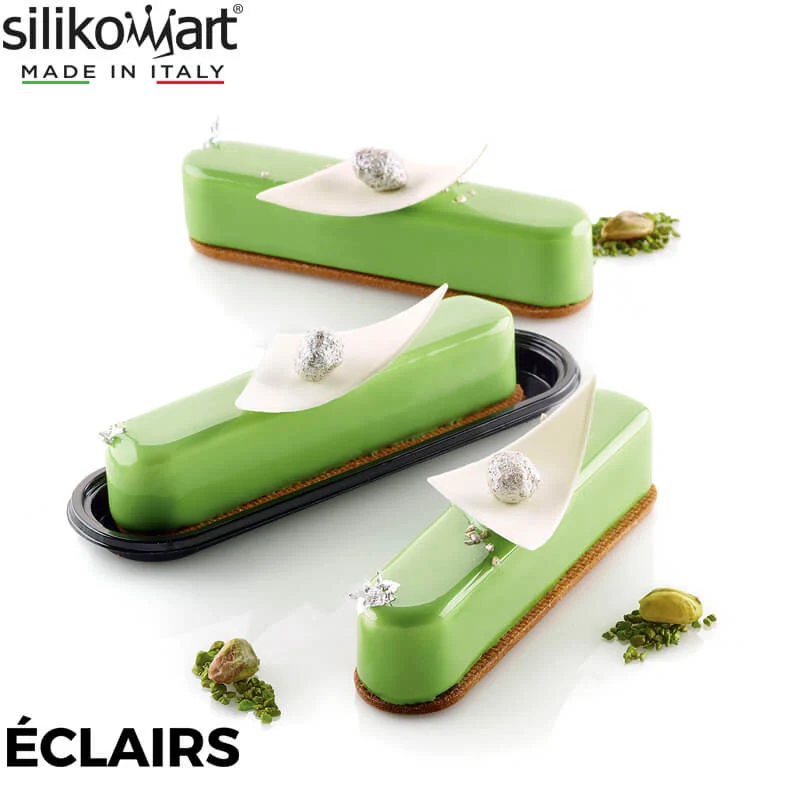 8 Forme Eclair Fashion Stampo Éclair In Silicone