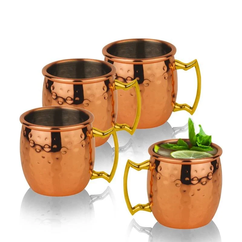6 cl - Moscow Mule Mug In Acciaio Inox Set 4 Pz