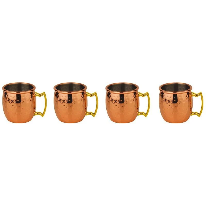 6 cl - Moscow Mule Mug In Acciaio Inox Set 4 Pz
