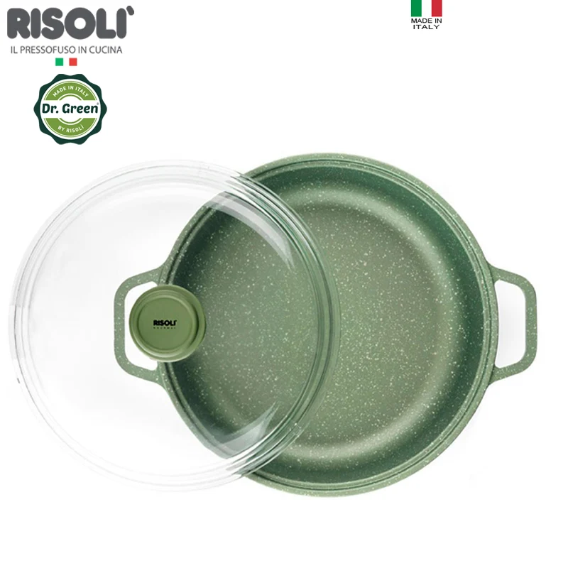 24 cm - Dr.Green Stone Tegame Antiaderente In Alluminio