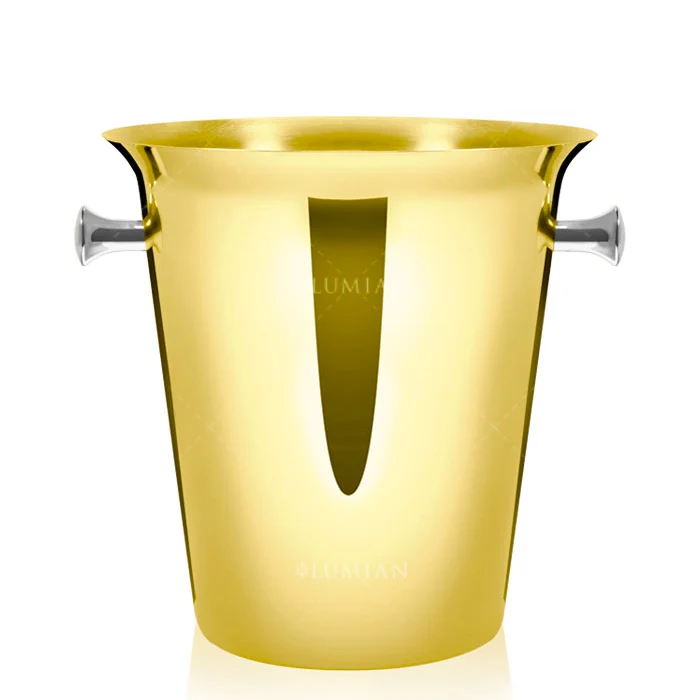 Ø 21 x H 22 cm - Dionisio Secchiello Champagne Per 1 Bottiglia In Acciaio Inox