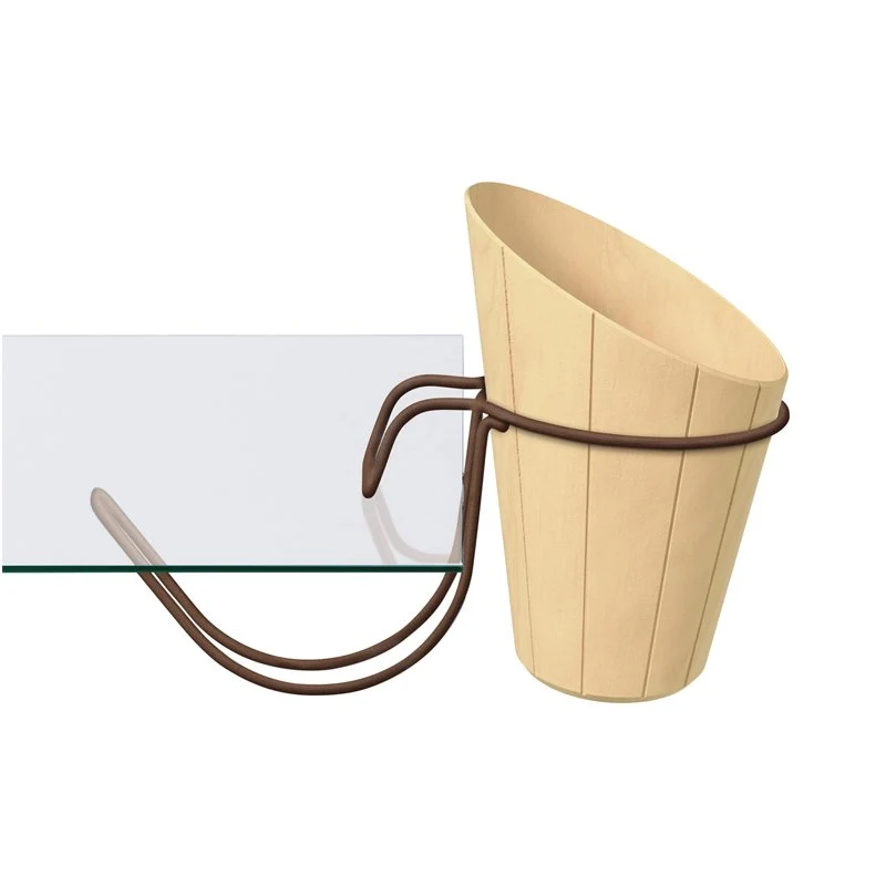 Ø 21 x H 20 cm - Clasper Supporto Secchiello Da Tavolo In Ferro