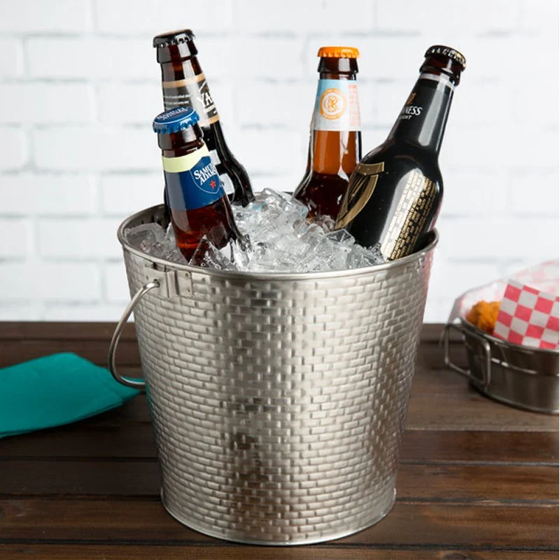 21 cm - Cestello Porta Bottiglie In Acciaio Inox