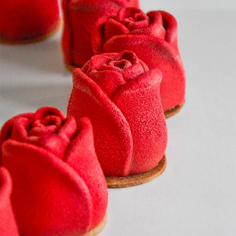 20 Forme - Romance Stampo Decorazioni Boccioli In Silicone