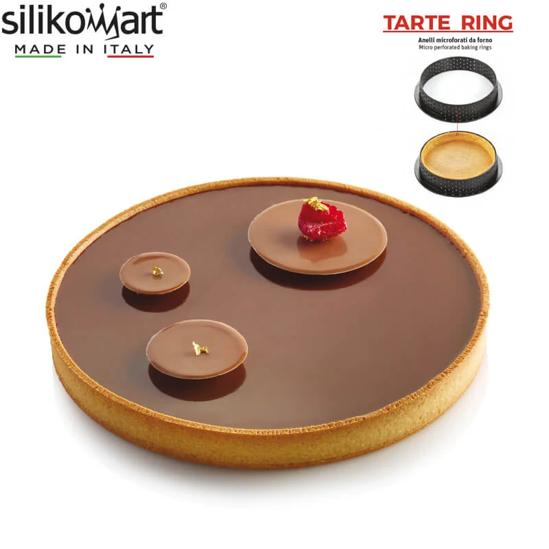19 cm - Tarte Ring Stampo Anello Microforato Antiaderente In Silicone