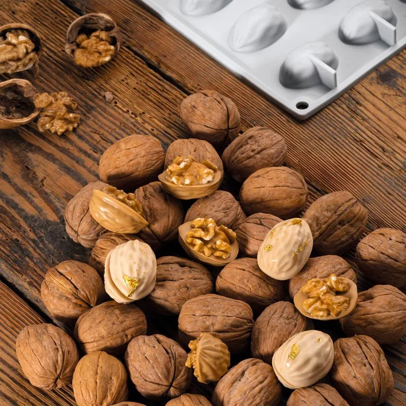 18 Forme - Gourmand Stampo Decorazioni Noci In Silicone
