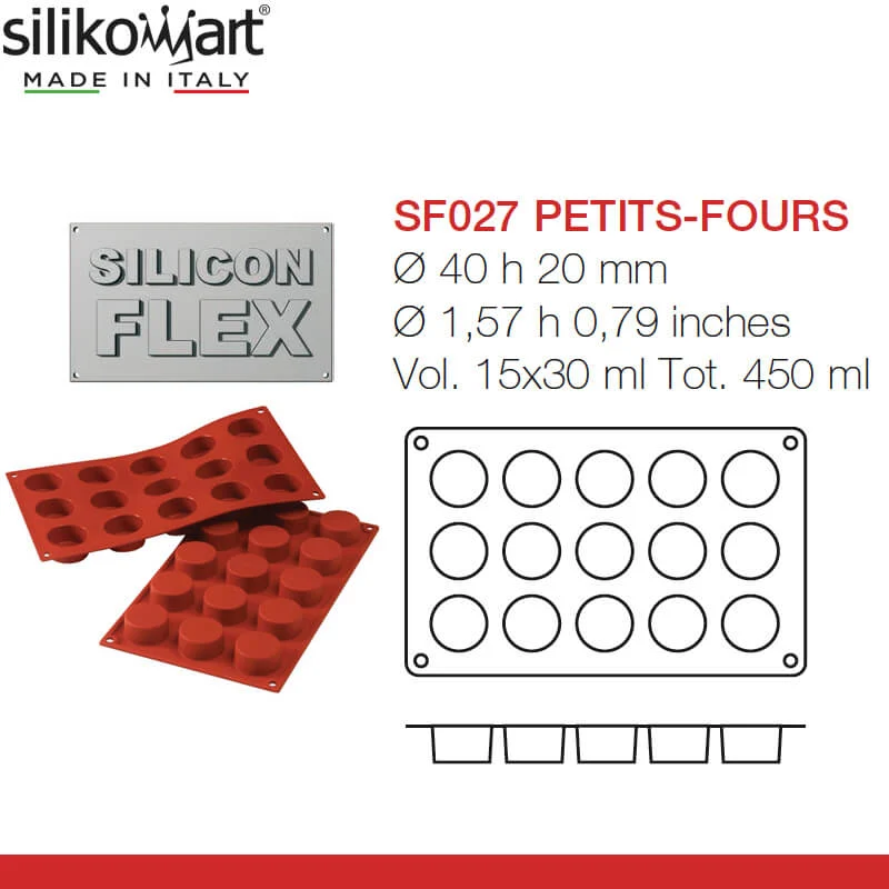 15 Forme Classic Stampo Petits-Fours In Silicone