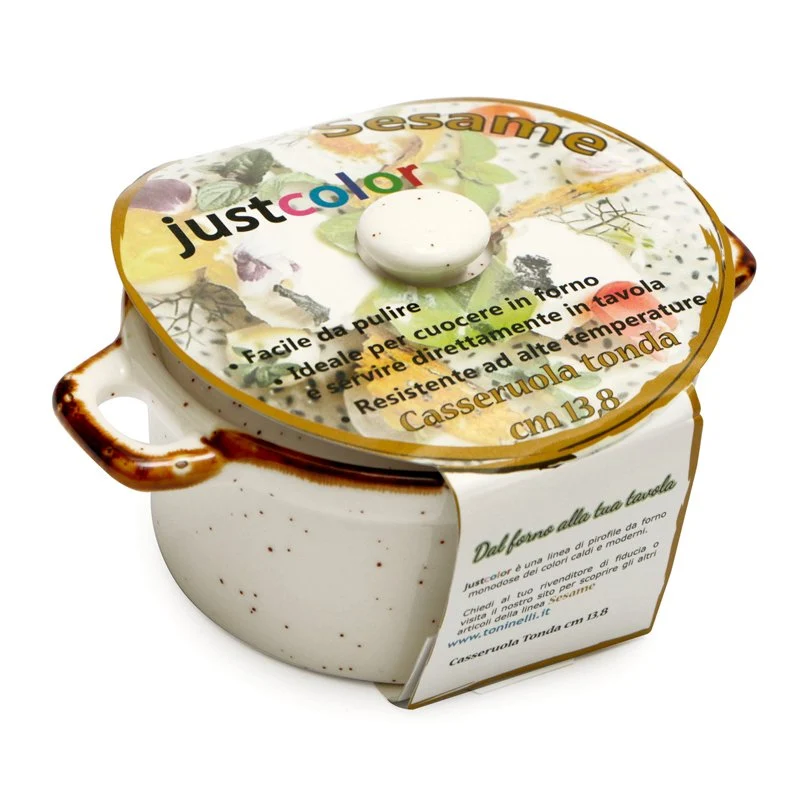 13.5 cm - Just Colour Mini Casseruola In Porcellana - Set 4 Pz