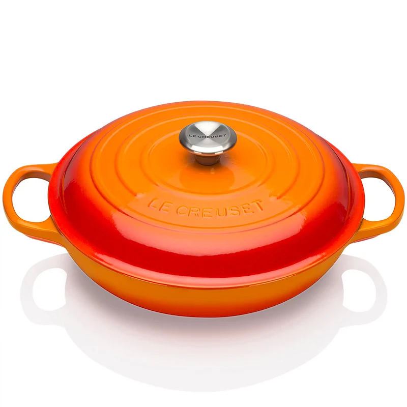 30 cm - Cocotte Evolution Tegame Basso Rotondo In Ghisa