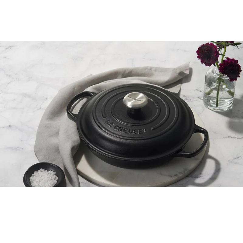 30 cm - Cocotte Evolution Tegame Basso Rotondo In Ghisa