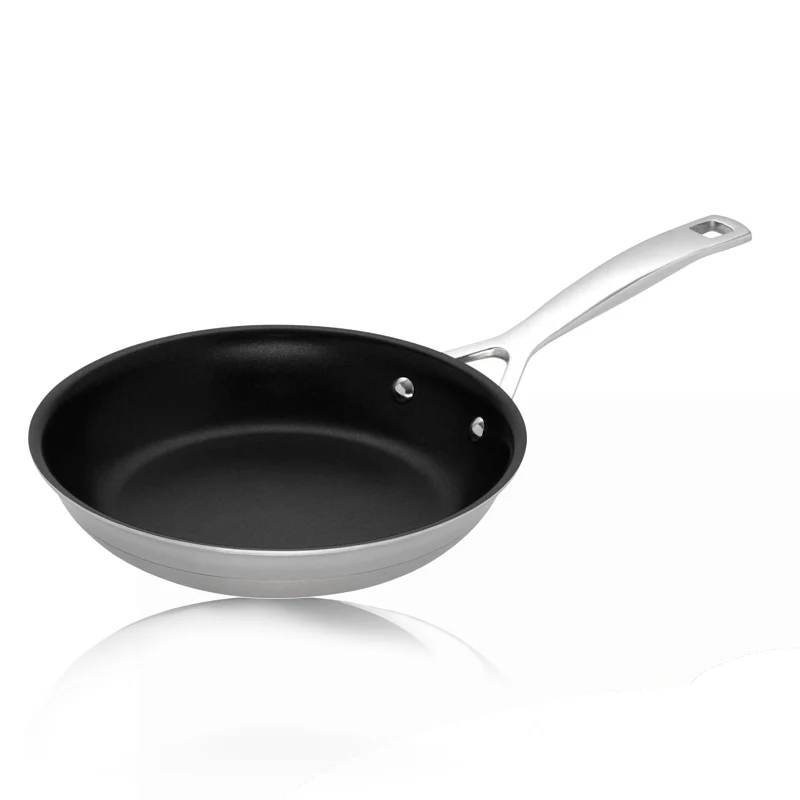 Padella Bassa Antiaderente In Acciaio Inox