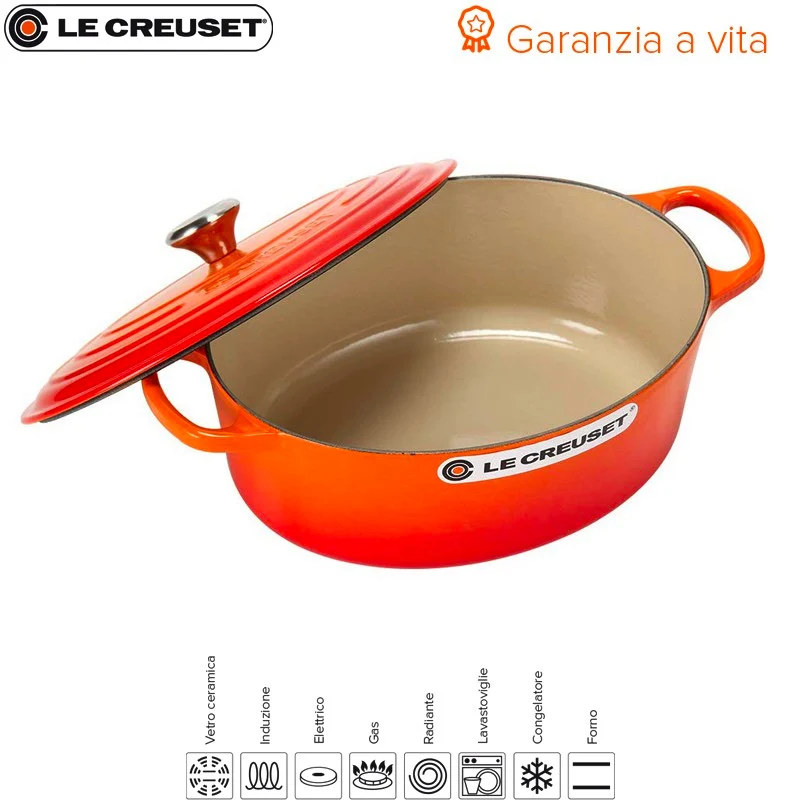 33 cm - Cocotte Evolution Casseruola Ovale In Ghisa