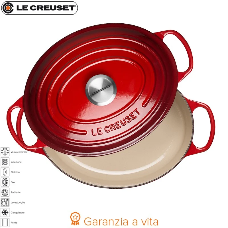 27 cm - Cocotte Evolution Casseruola Ovale In Ghisa