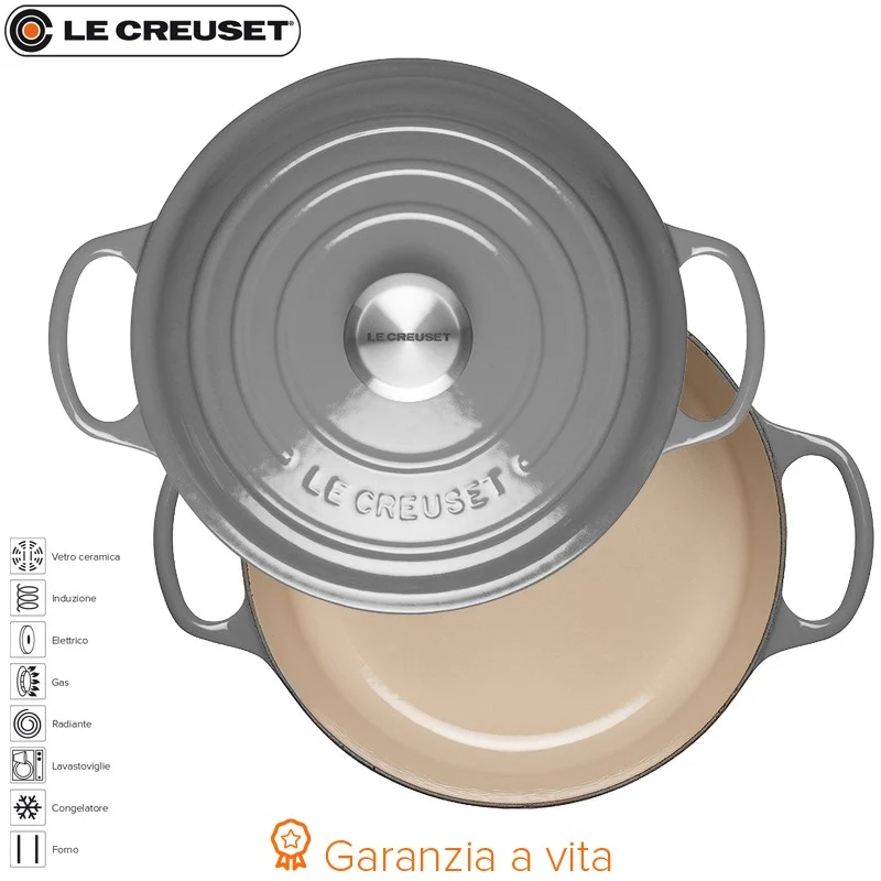 24 cm - Cocotte Evolution Casseruola Rotonda In Ghisa
