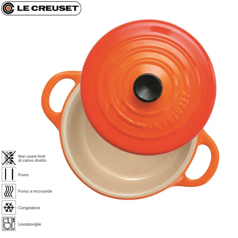 10 cm - Mini Cocotte Casseruola Rotonda In Gres Vetrificato
