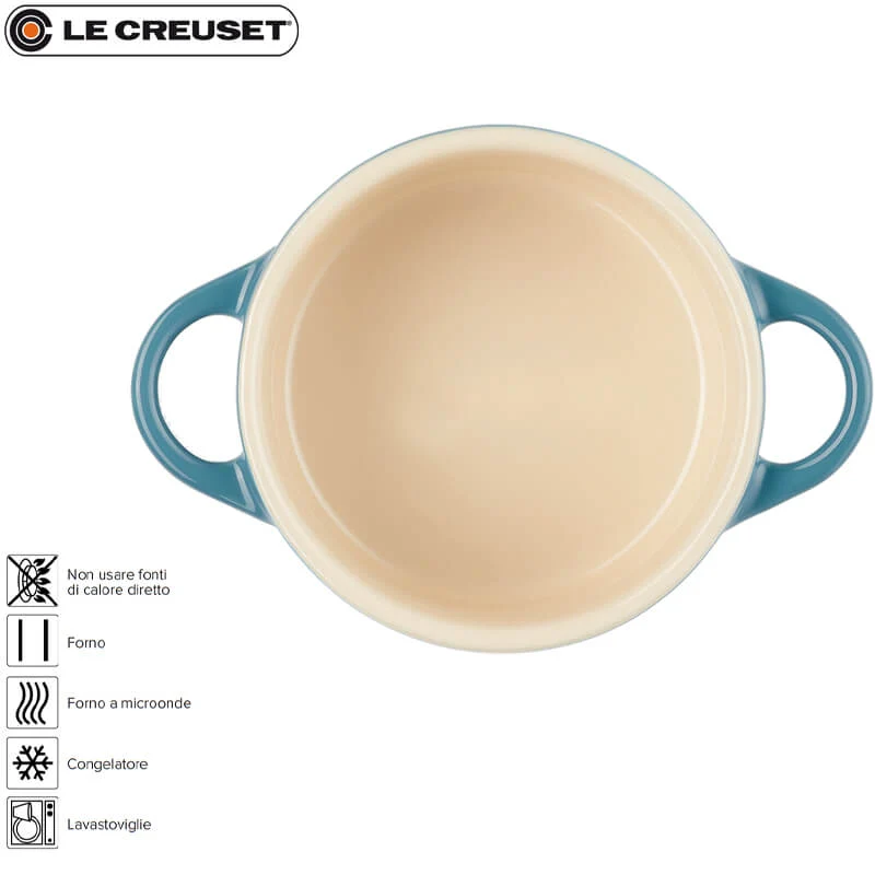 10 cm - Mini Cocotte Casseruola Rotonda In Gres Vetrificato