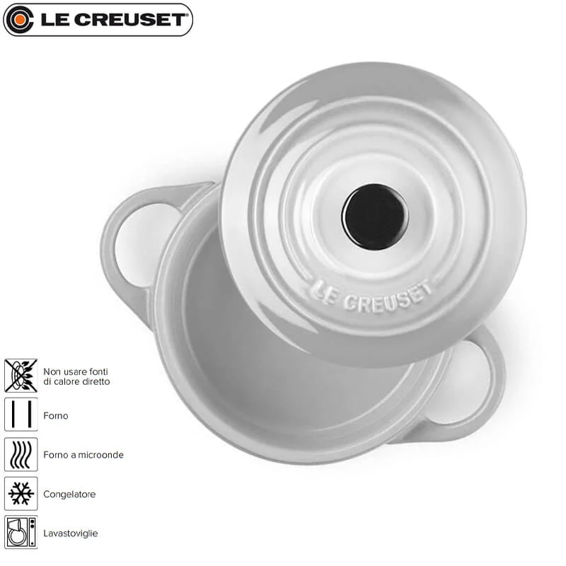10 cm - Mini Cocotte Casseruola Rotonda In Gres Vetrificato