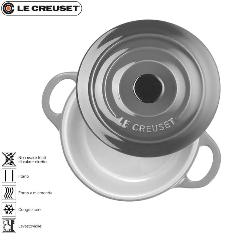 10 cm - Mini Cocotte Casseruola Rotonda In Gres Vetrificato