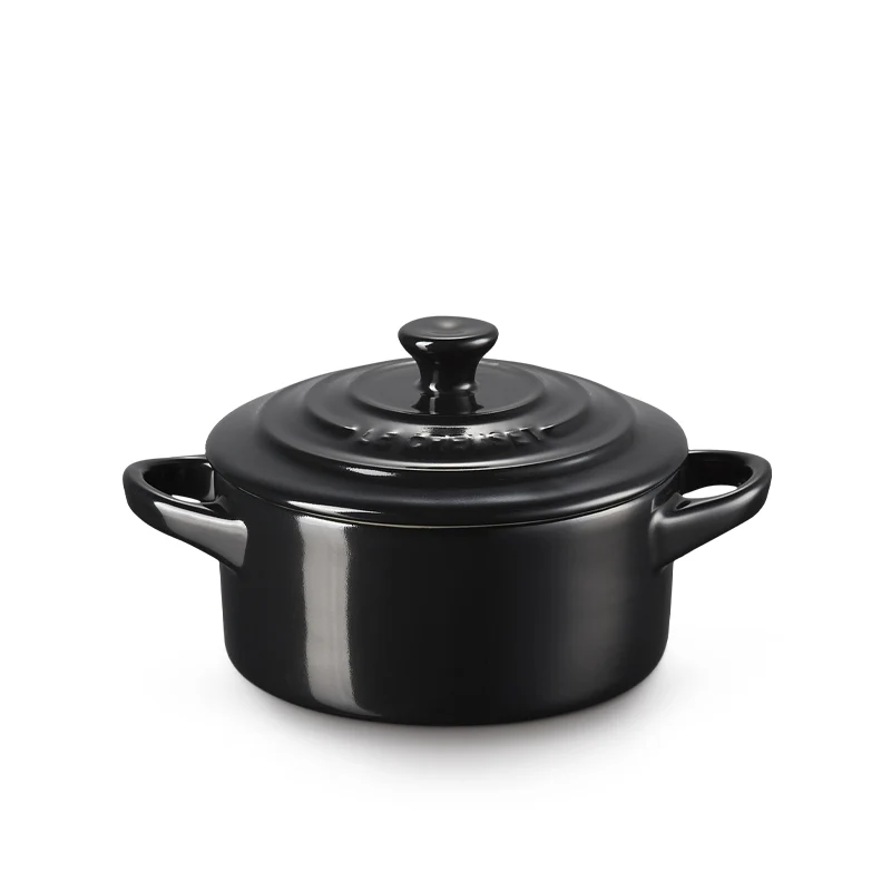 10 cm - Mini Cocotte Casseruola Rotonda In Gres Vetrificato