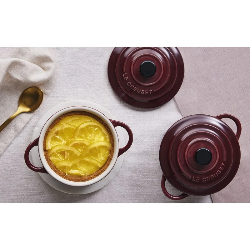 10 cm - Mini Cocotte Casseruola Rotonda In Gres Vetrificato