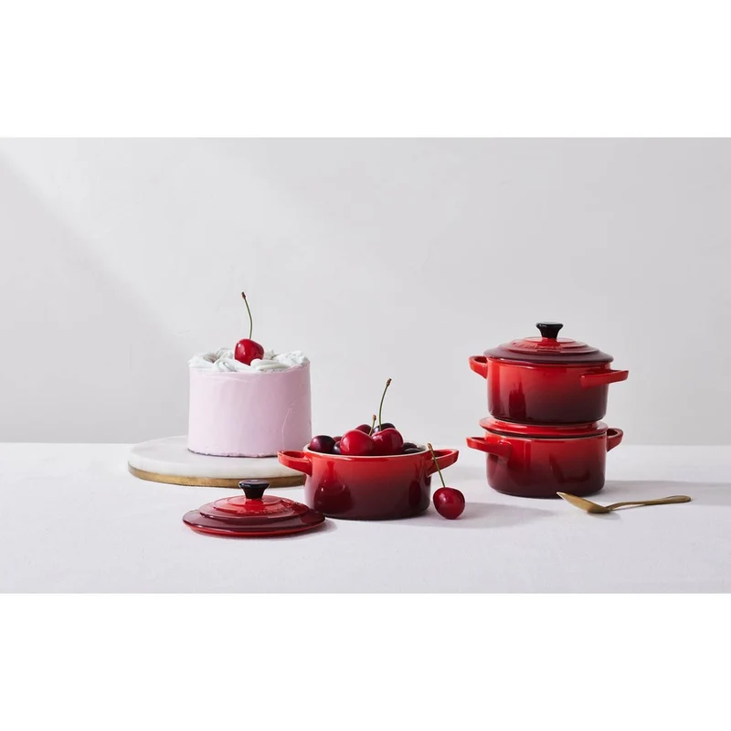 10 cm - Mini Cocotte Casseruola Rotonda In Gres Vetrificato