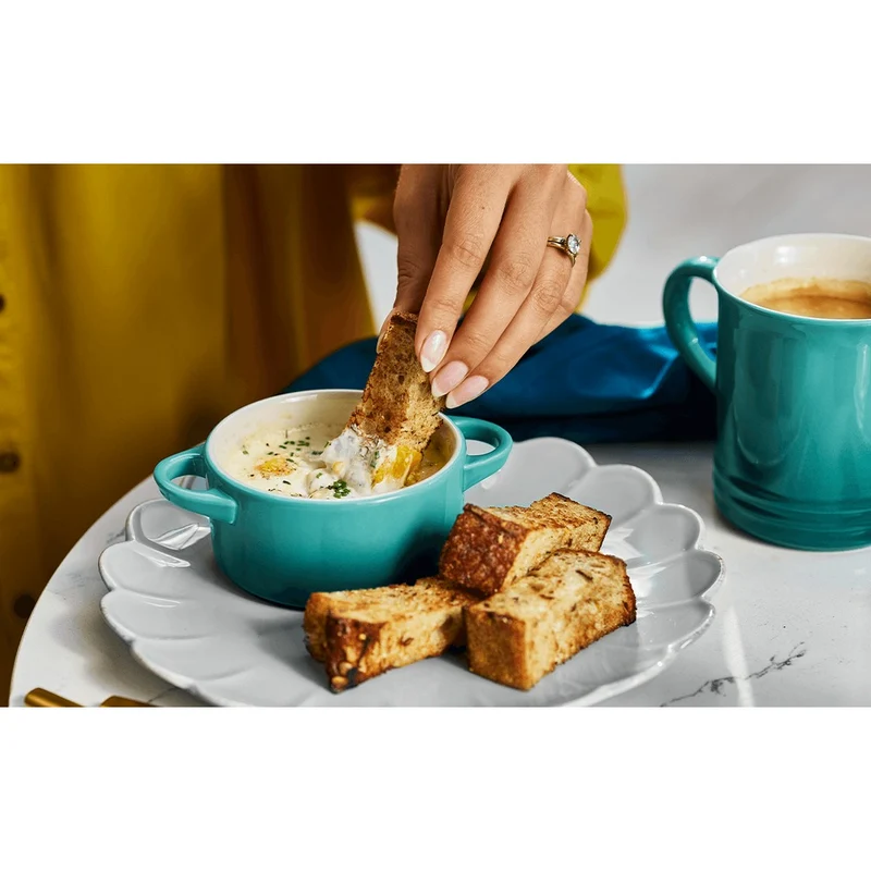 10 cm - Mini Cocotte Casseruola Rotonda In Gres Vetrificato