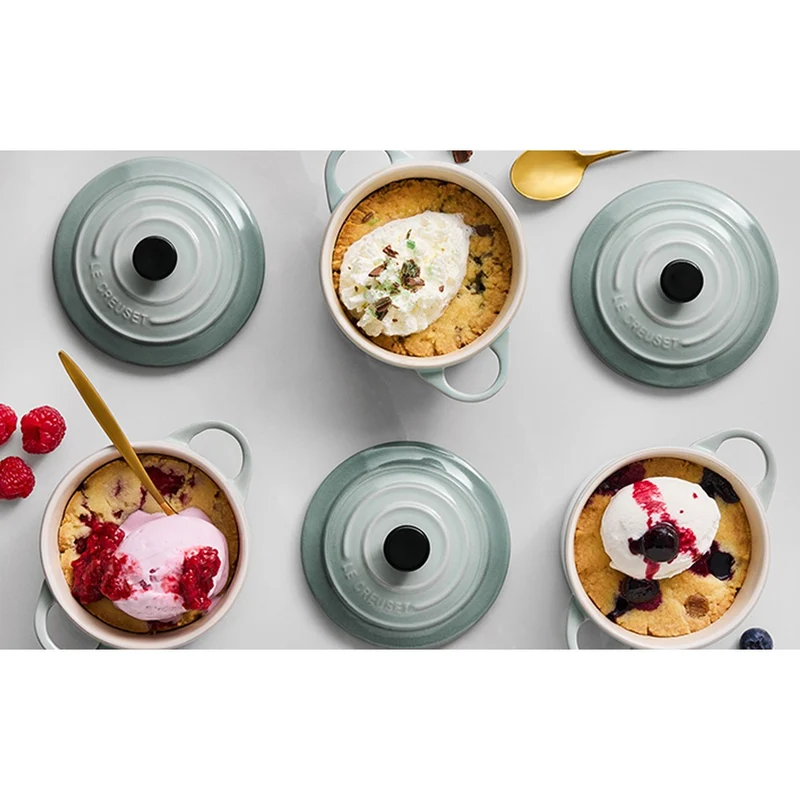 10 cm - Mini Cocotte Casseruola Rotonda In Gres Vetrificato