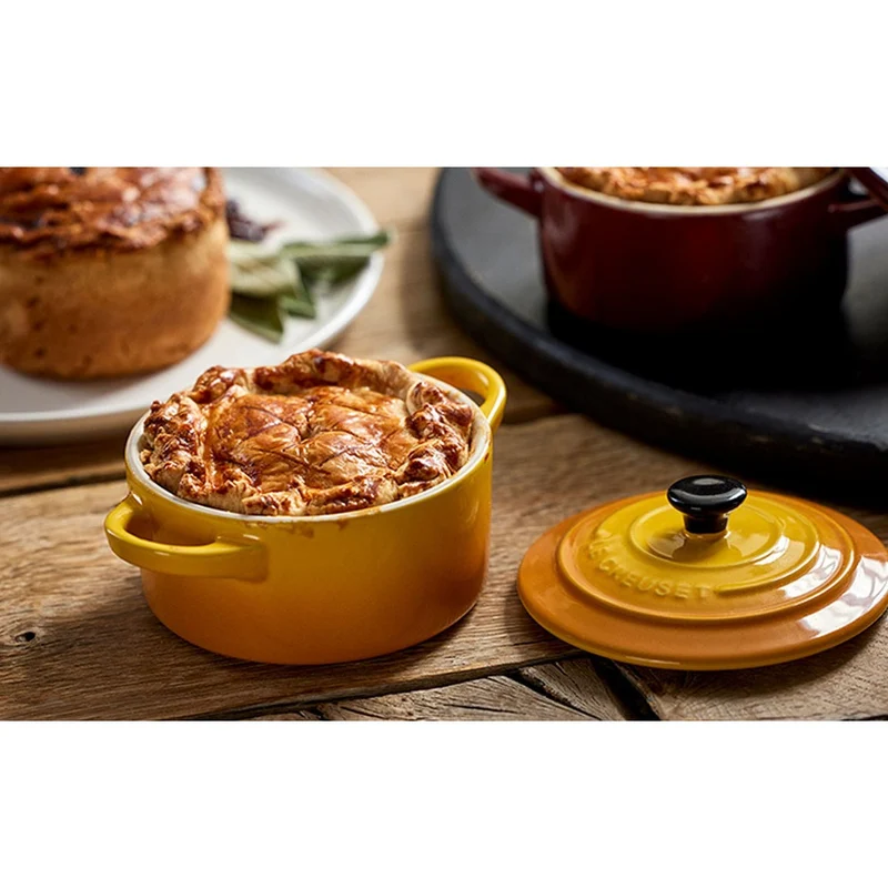 10 cm - Mini Cocotte Casseruola Rotonda In Gres Vetrificato