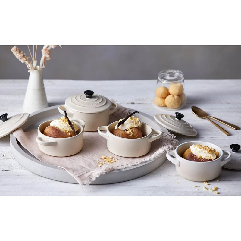 10 cm - Mini Cocotte Casseruola Rotonda In Gres Vetrificato