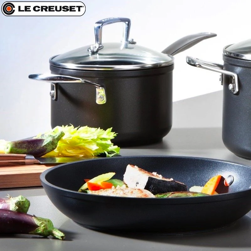Les Forgées Set Casseruole In Alluminio Antiaderente - Set 3 Pz