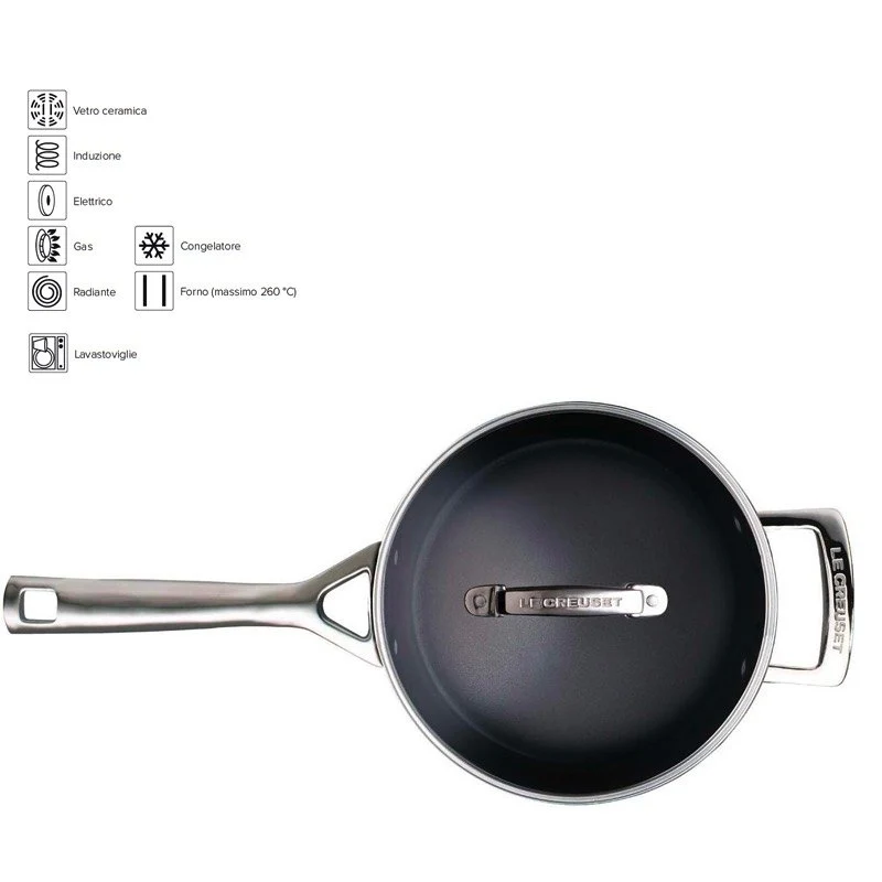 Les Forgées Set Casseruole In Alluminio Antiaderente - Set 3 Pz