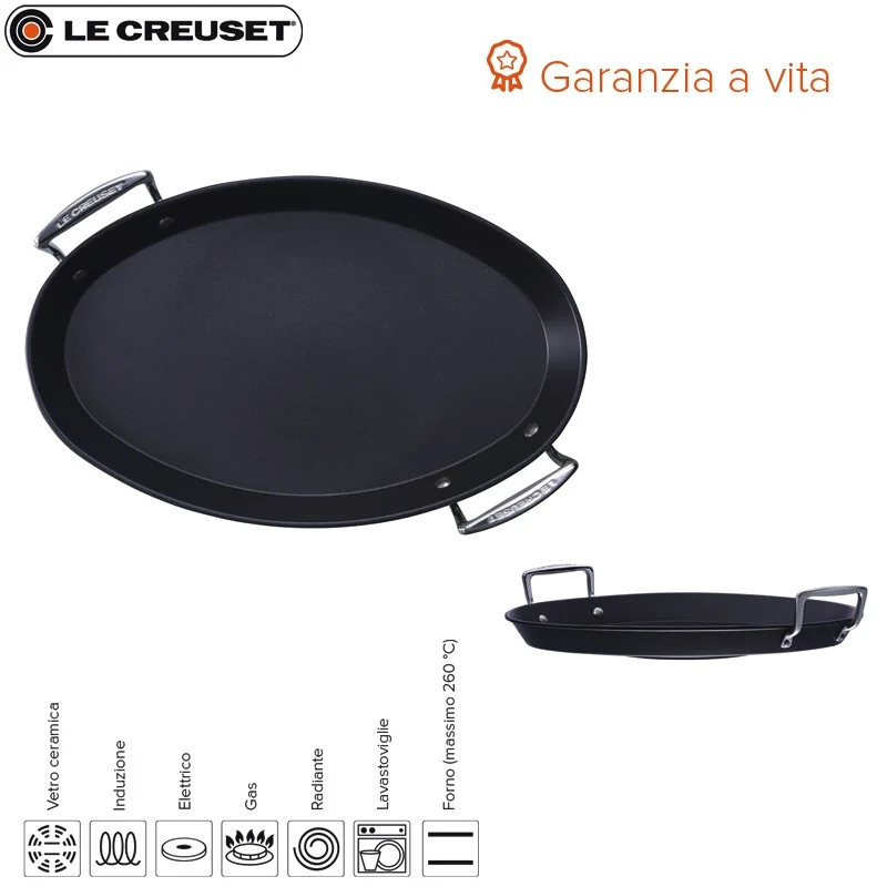 40x25.5 cm - Les Forgées Pesciera Ovale In Alluminio Antiaderente
