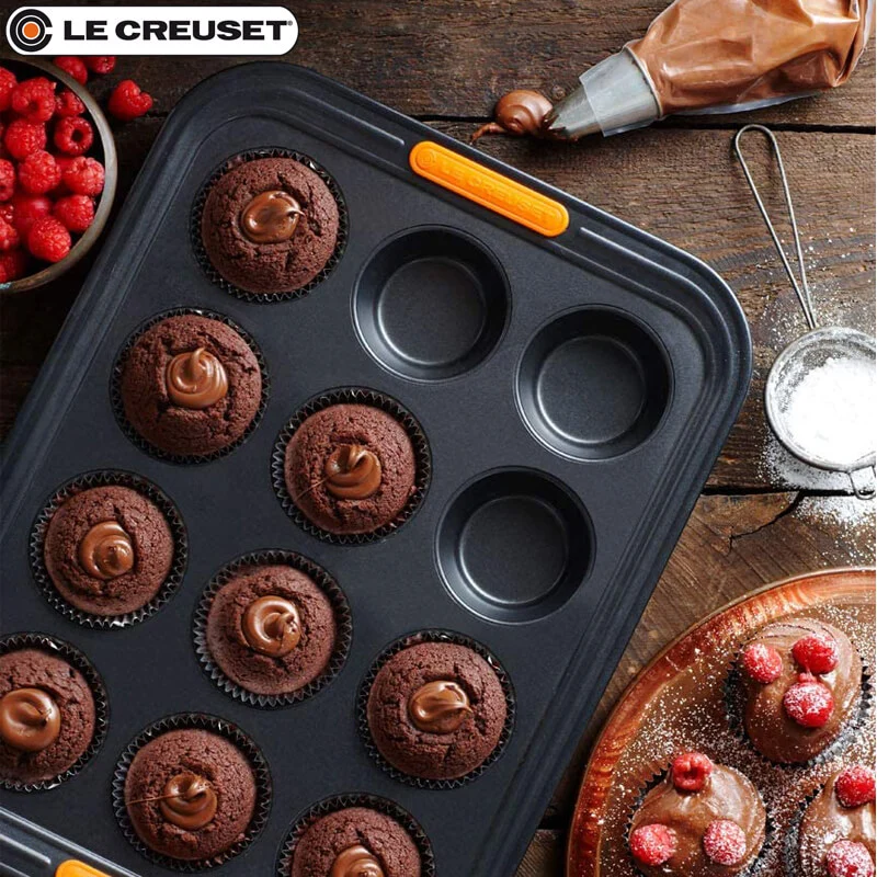 40x30 cm - Forme Speciali Stampo Muffin Rettangolare 12 Impronte Antiaderente