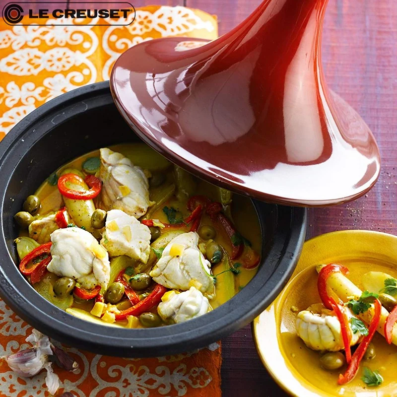 27 cm - Cocotte Tajine In Ghisa e Ceramica