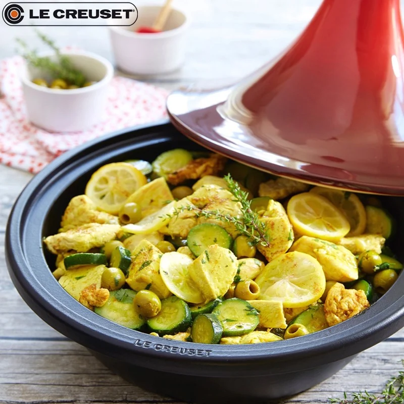 27 cm - Cocotte Tajine In Ghisa e Ceramica