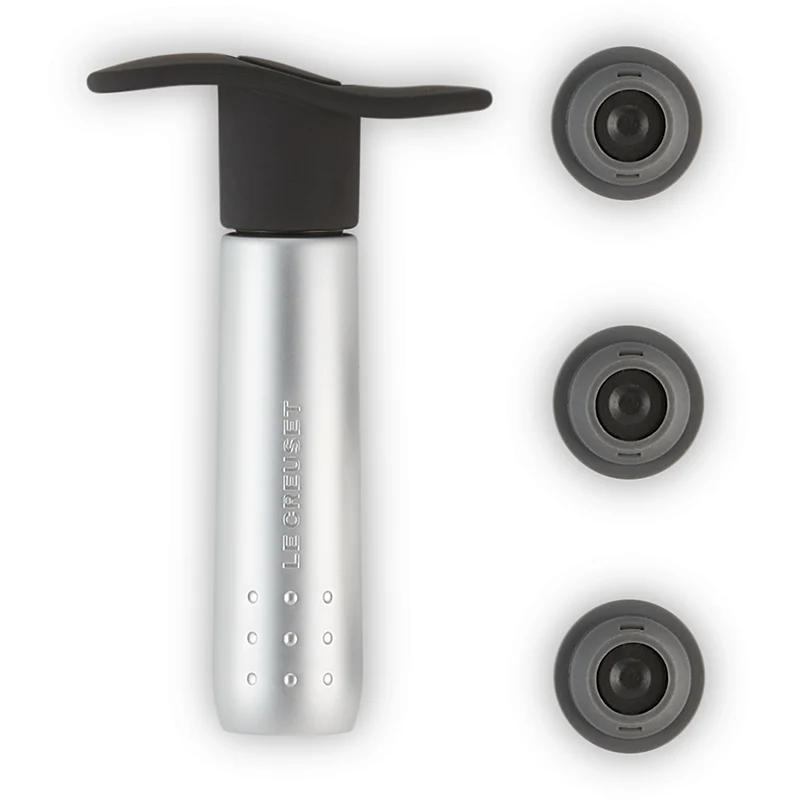 WA-137 Pompa Sottovuoto Per Vino Con 3 Tappi e Soft Grip