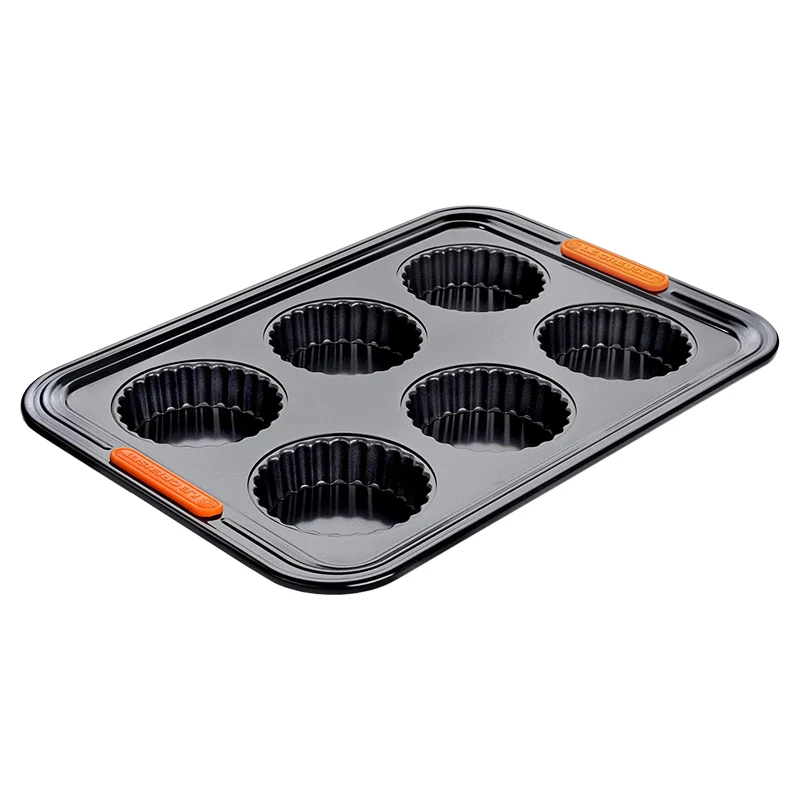 39x27 cm - Forme Speciali Stampo Crostatine Rettangolare 6 Impronte Antiaderente