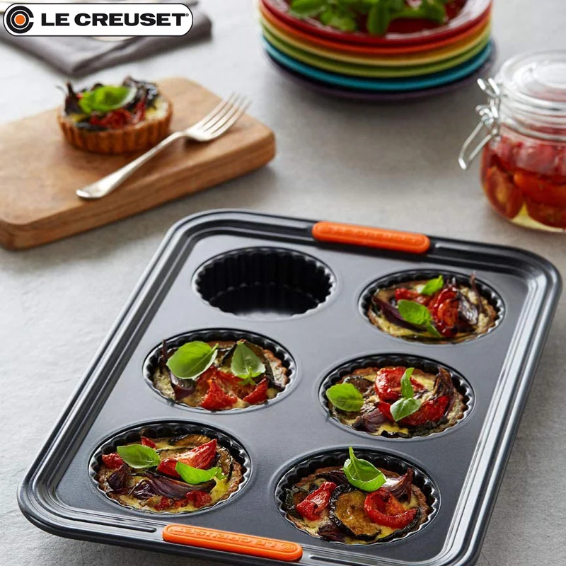 39x27 cm - Forme Speciali Stampo Crostatine Rettangolare 6 Impronte Antiaderente