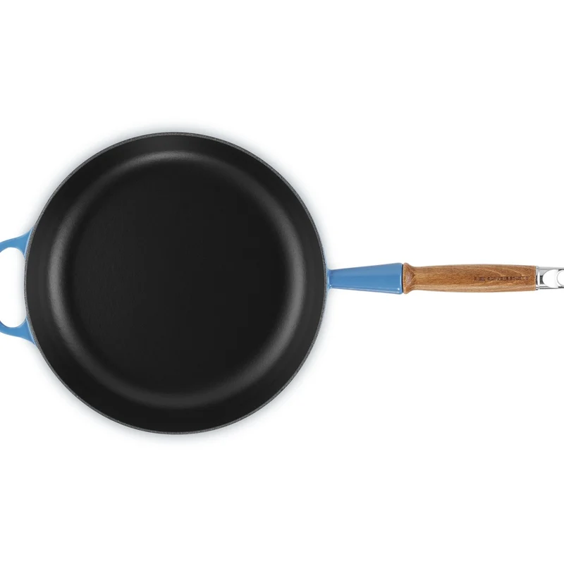 28 cm - Evolution Padella Alta In Ghisa Con Manico In Legno