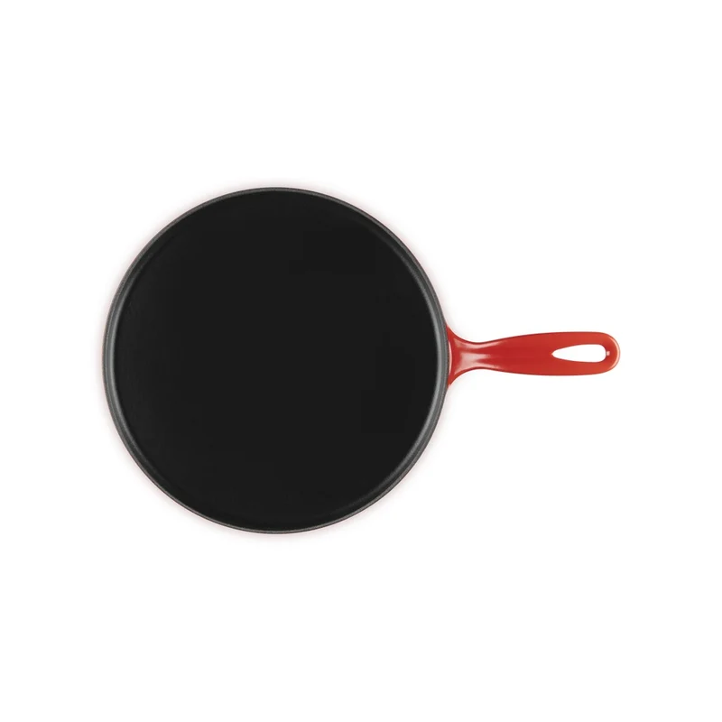 27 cm - Crepiera Rotonda In Ghisa Con Spatola In Legno