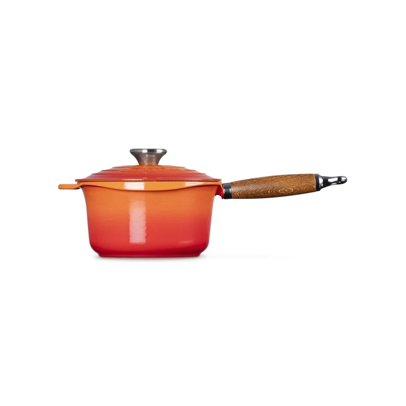 18 cm - Casseruola Bassa Con Manico Lungo In Ghisa