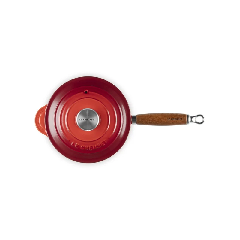 18 cm - Casseruola Bassa Con Manico Lungo In Ghisa