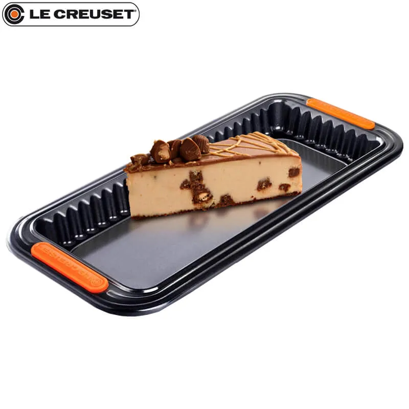 33x13 cm - Tortiera Base Removibile Rettangolare Antiaderente