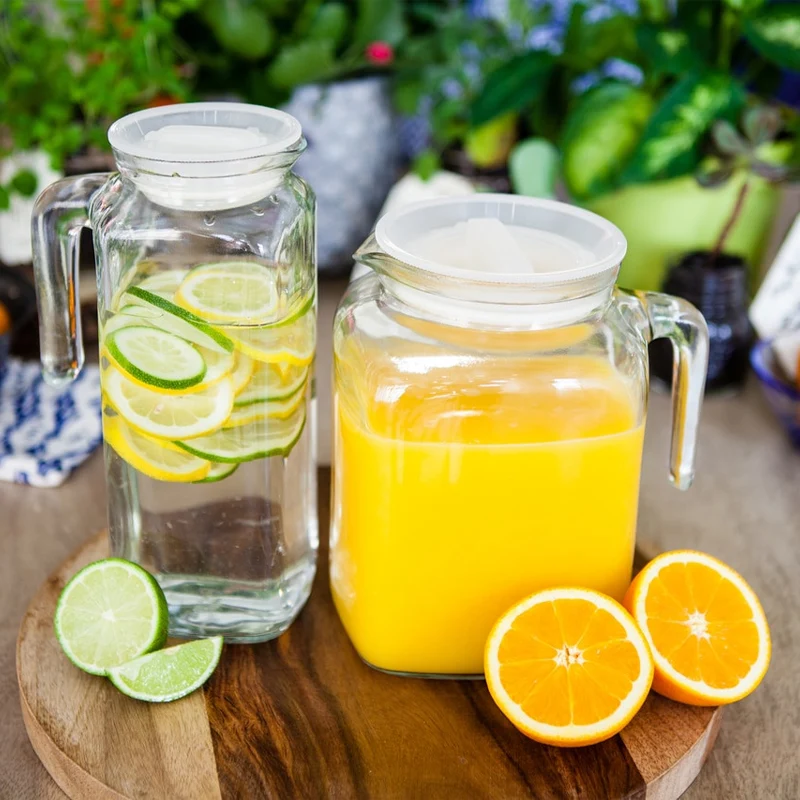 2 Litro - Frigoverre Classic Caraffa In Vetro Con Chiusura Ermetica